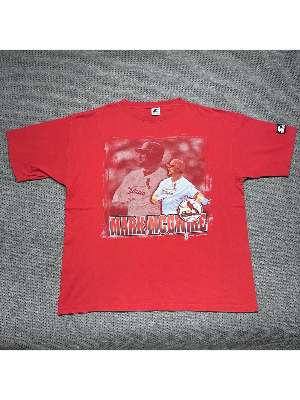 Vintage 1995 Starter St Louis Cardinals Mark McGwire Player T-Shirt XL RARE MENS